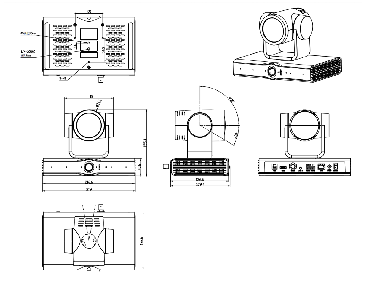 RIPA R81 4K AI Tracking PTZ Camera RIPA R81 4K AI Tracking PTZ Camera
